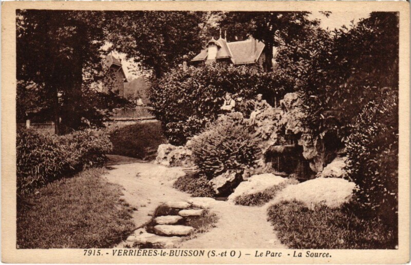 Carte postale ancienne Verrieres Le Parc, La Source France
