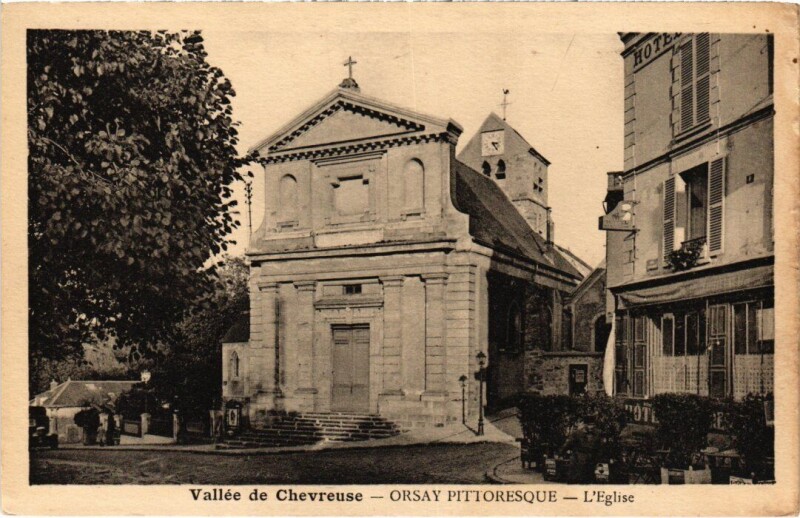Carte postale ancienne Orsay L'Eglise France à Orsay