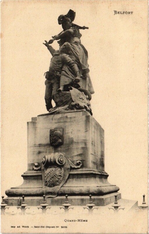 Carte postale ancienne Belfort Quand Meme à Belfort