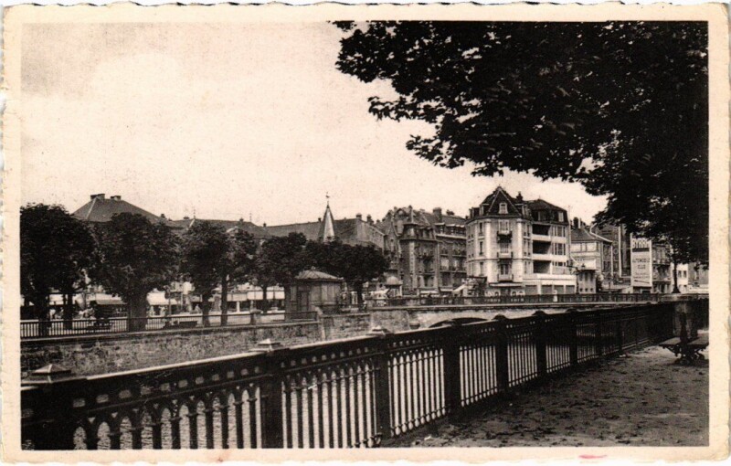 Carte postale ancienne Belfort Les Quais à Belfort