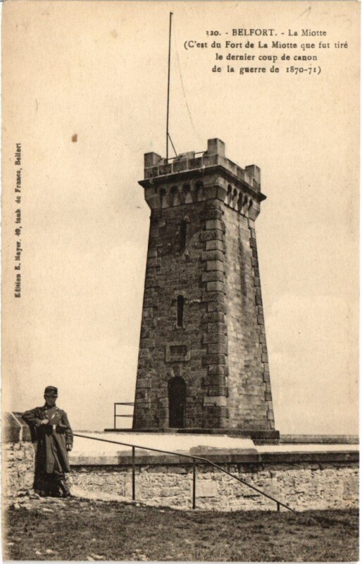 Carte postale ancienne Belfort La Miotte à Belfort
