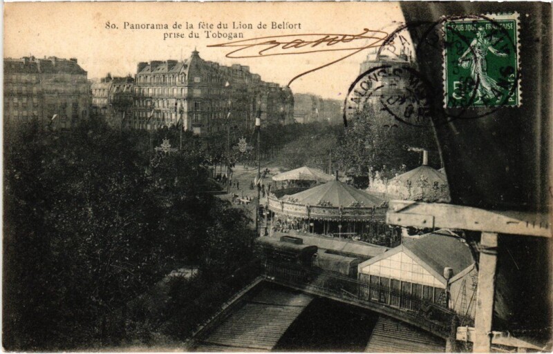 Carte postale ancienne Belfort panorama à Belfort