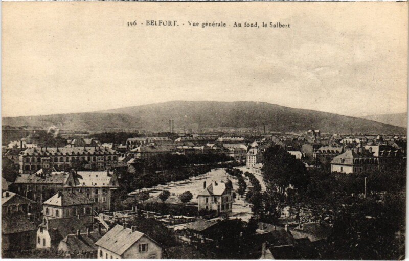 Carte postale ancienne Belfort vue generale à Belfort