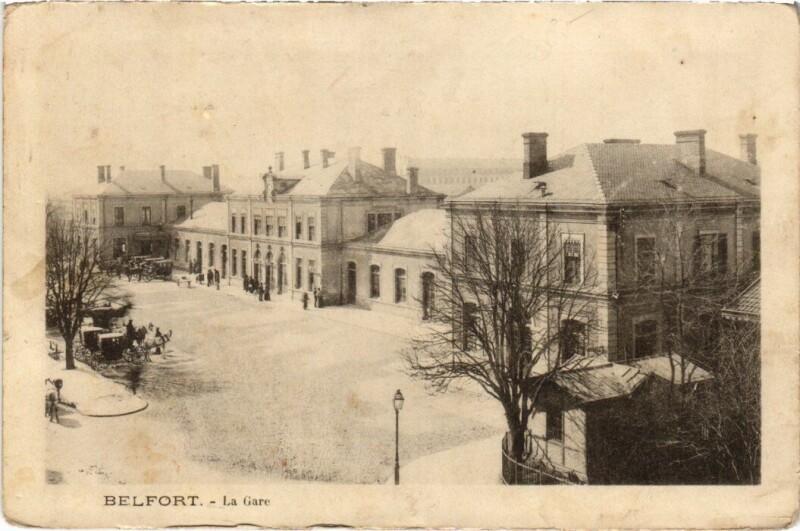 Carte postale ancienne Belfort La Gare à Belfort