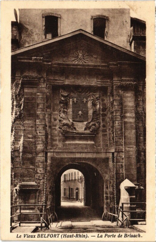 Carte postale ancienne Belfort Porte Brisach à Belfort