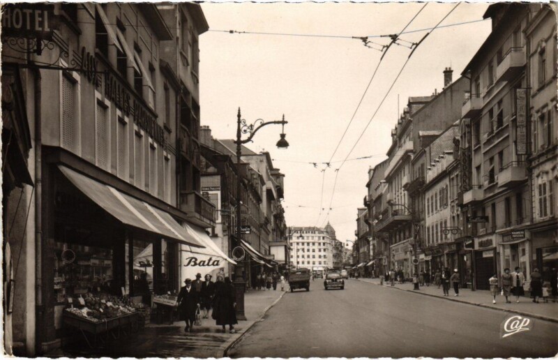 Carte postale ancienne Belfort Faubourg de France à Belfort