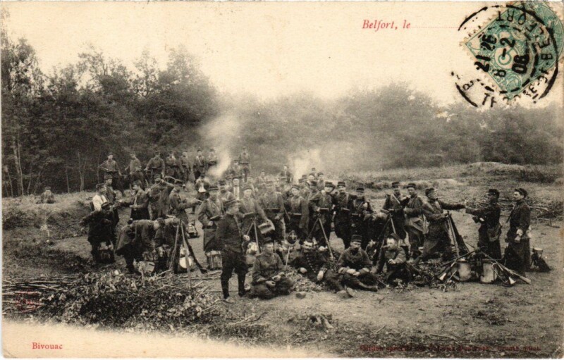Carte postale ancienne Belfort carte photo à Belfort