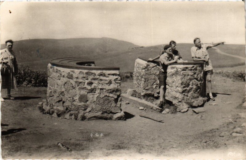 Carte postale ancienne Ballon d'Alsace Table d'Orientation