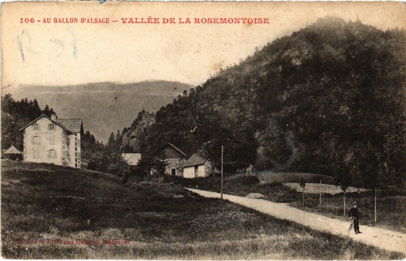 Carte postale ancienne Ballon d'Alsace Vallee de la Rosemontoise