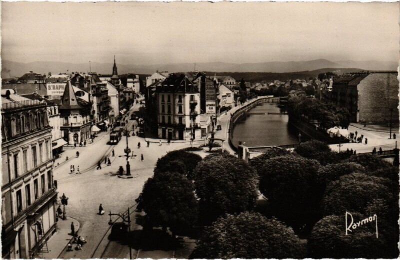 Carte postale ancienne Belfort Place Corbis à Belfort