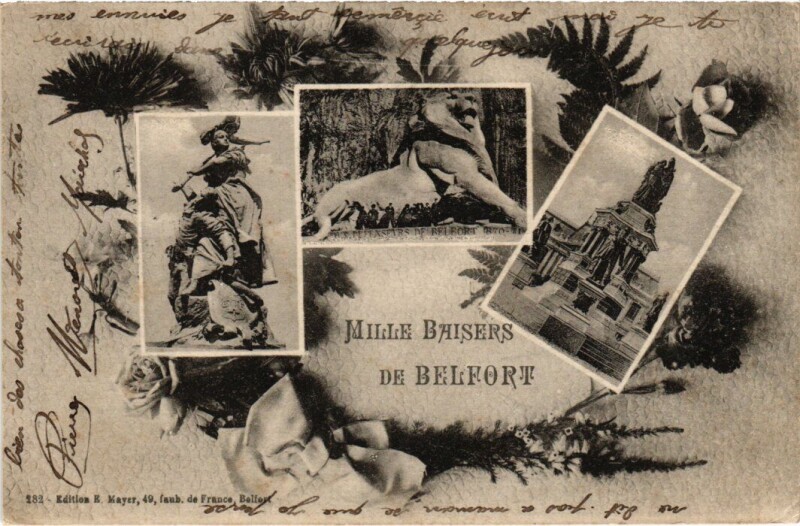 Carte postale ancienne Belfort souvenir à Belfort
