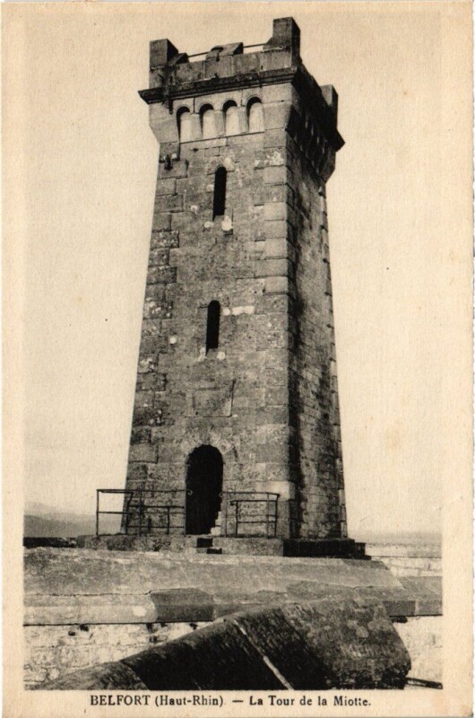 Carte postale ancienne Belfort Tour de la Miotte à Belfort