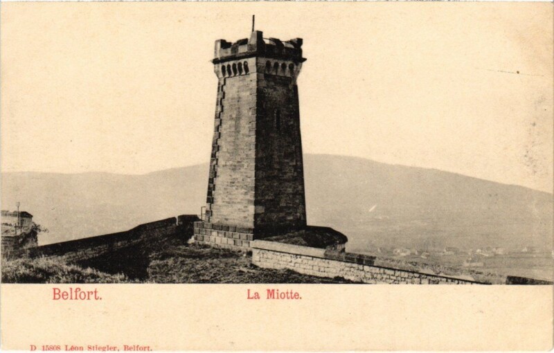 Carte postale ancienne Belfort La Miotte à Belfort