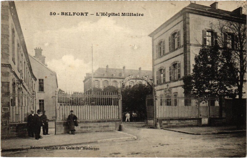 Carte postale ancienne Belfort Hopital Militaire à Belfort