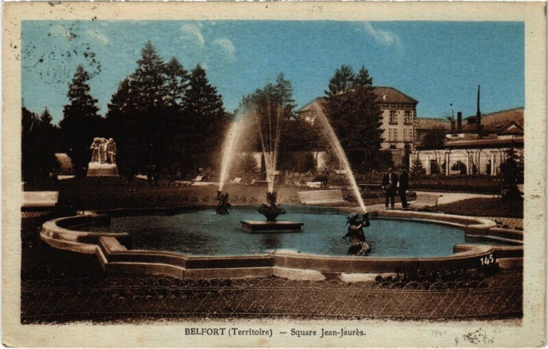 Carte postale ancienne Belfort Square Jean Jaures à Belfort