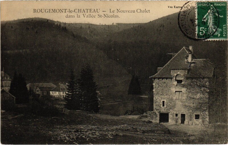Carte postale ancienne Rougemont le Chateau Nouveau Chalet