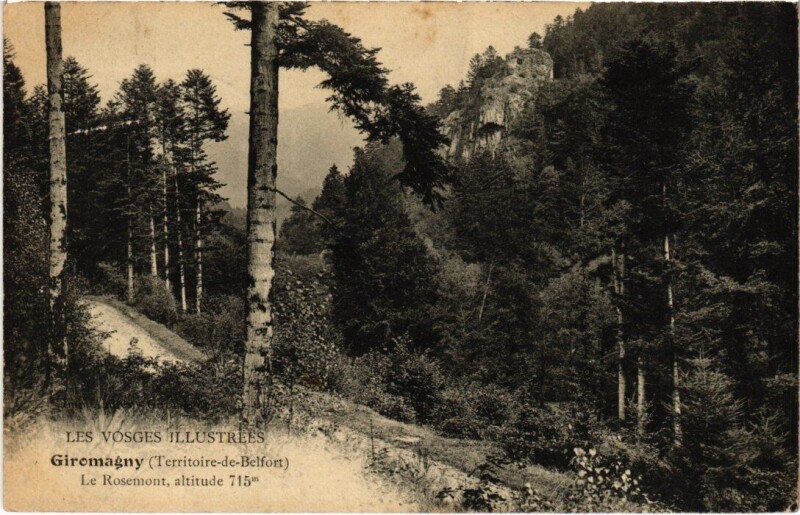 Carte postale ancienne Giromagny Le Rosemont à Giromagny