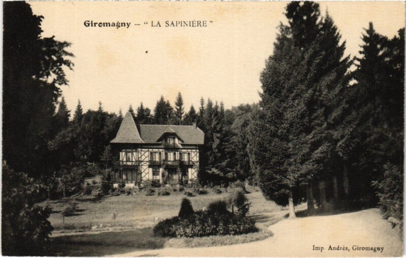Carte postale ancienne Giromagny La Sapiniere à Giromagny