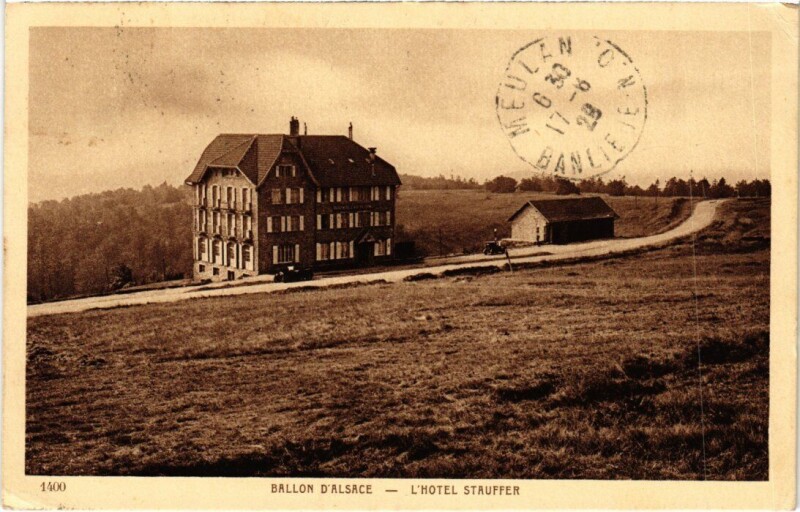 Carte postale ancienne Ballon d'Alsace Hotel Stauffer