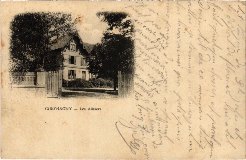 Carte postale ancienne Giromagny Les Aliziers à Giromagny