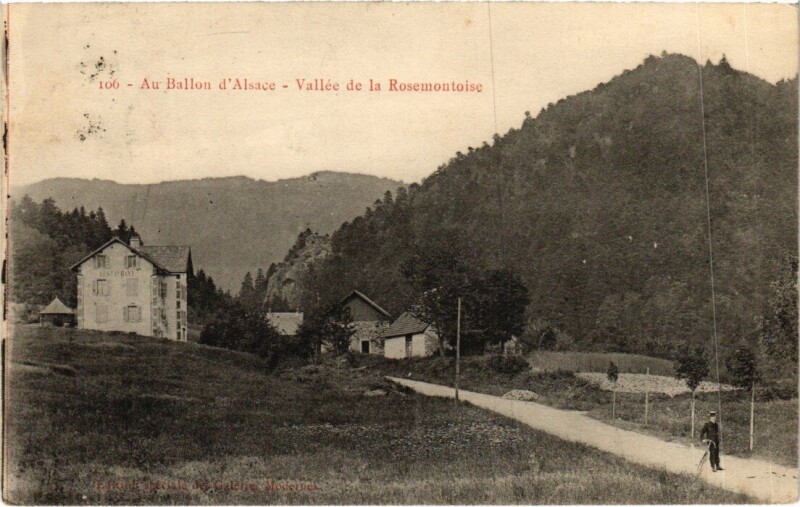 Carte postale ancienne Ballon d'Alsace Vallee de Rosemontoise