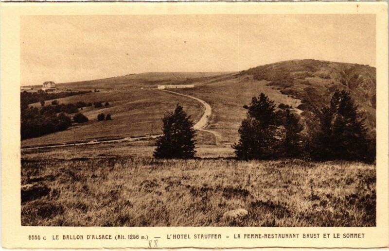 Carte postale ancienne Ballon d'Alsace Hotel Stauffer