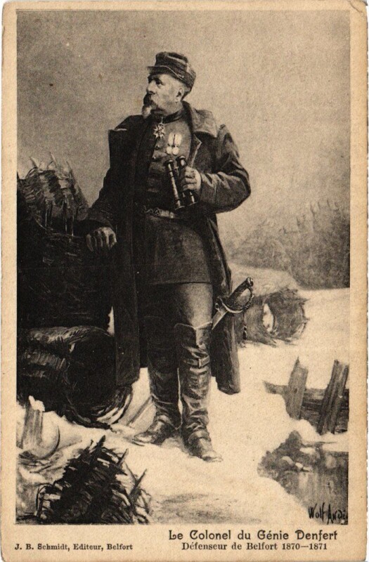 Carte postale ancienne Le Colonel du Genie Denfert