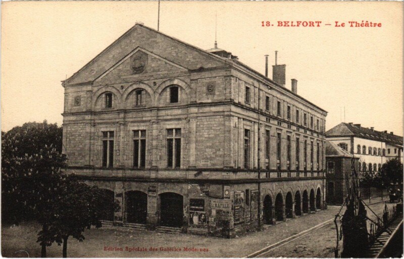 Carte postale ancienne Belfort Le Theatre à Belfort