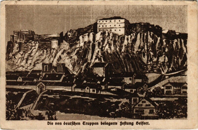 Carte postale ancienne Belfort à Belfort