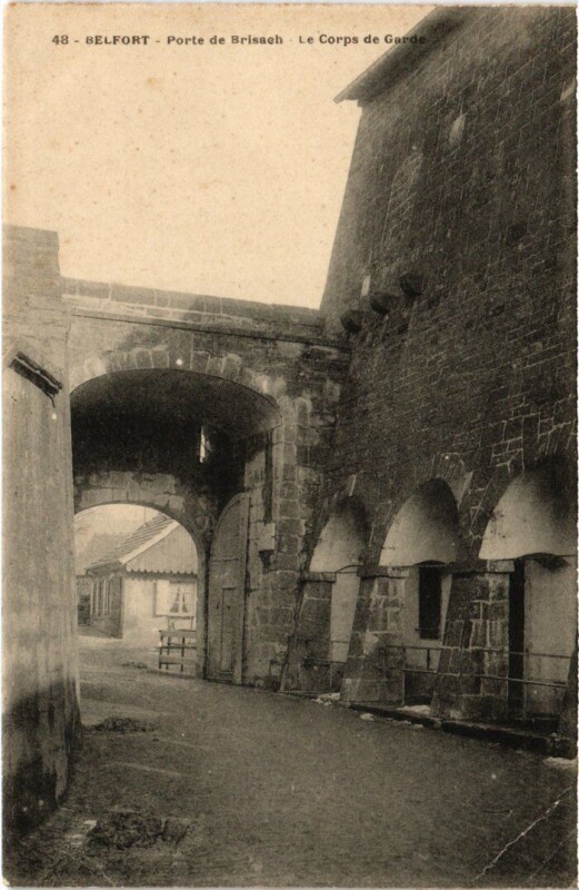Carte postale ancienne Belfort Porte Brisach à Belfort