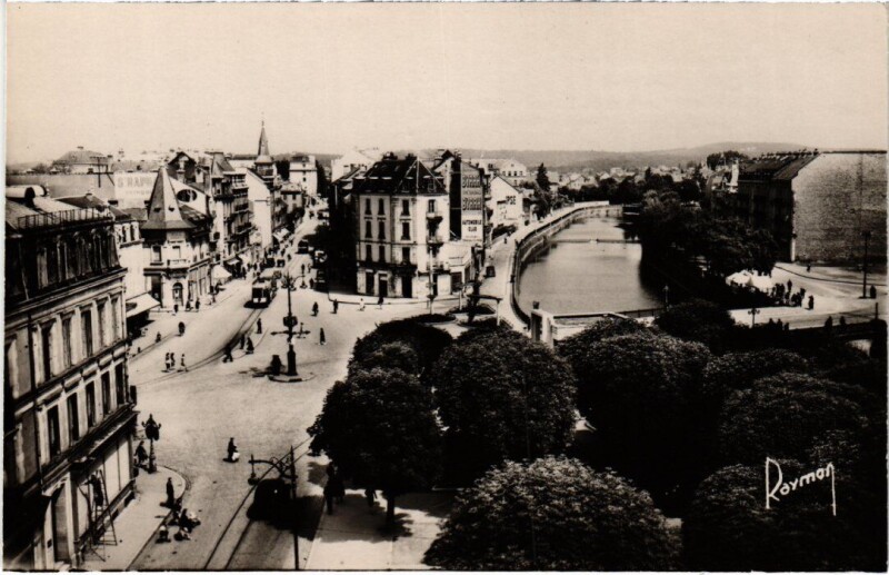 Carte postale ancienne Belfort Place Corbis à Belfort