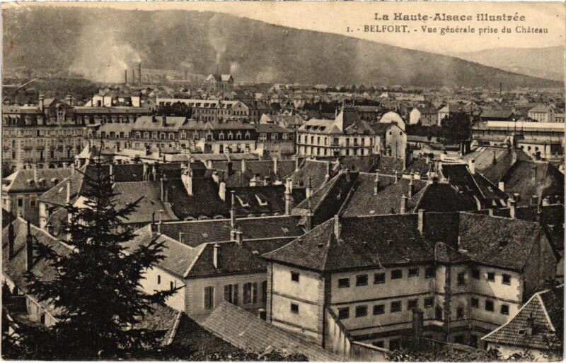 Carte postale ancienne Belfort vue generale à Belfort