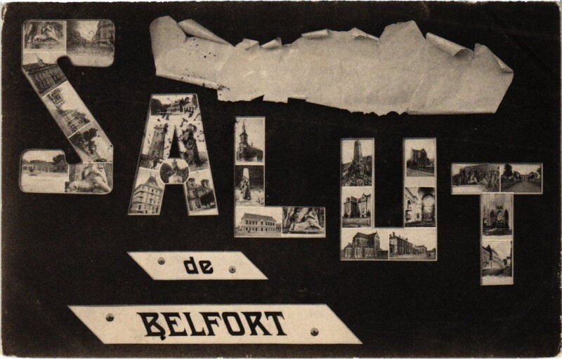 Carte postale ancienne Belfort souvenir à Belfort