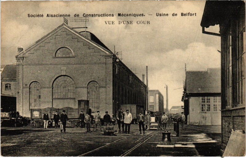Carte postale ancienne Usine de Belfort à Belfort