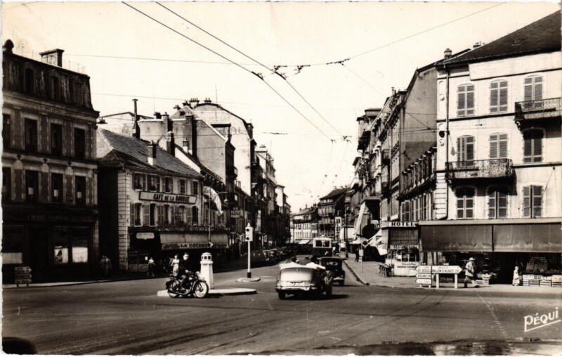 Carte postale ancienne Belfort Faubourg de France à Belfort