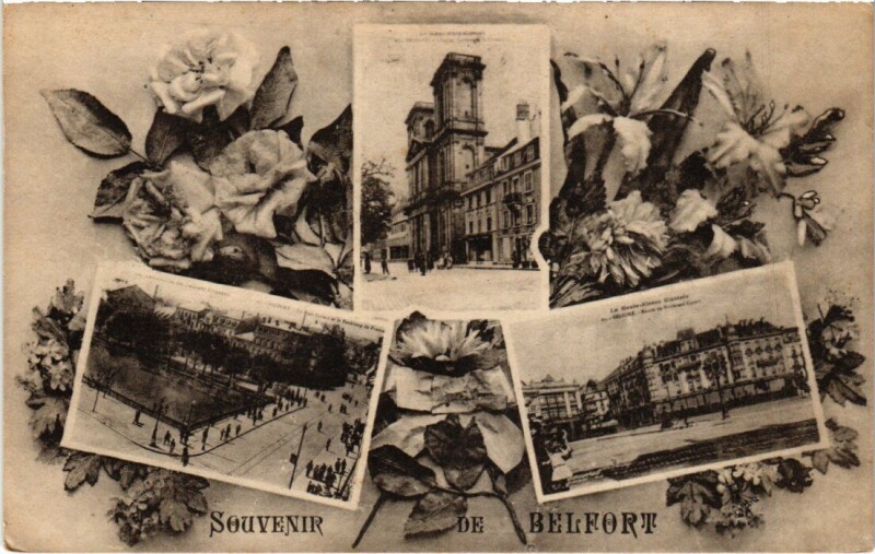 Carte postale ancienne Belfort souvenir à Belfort