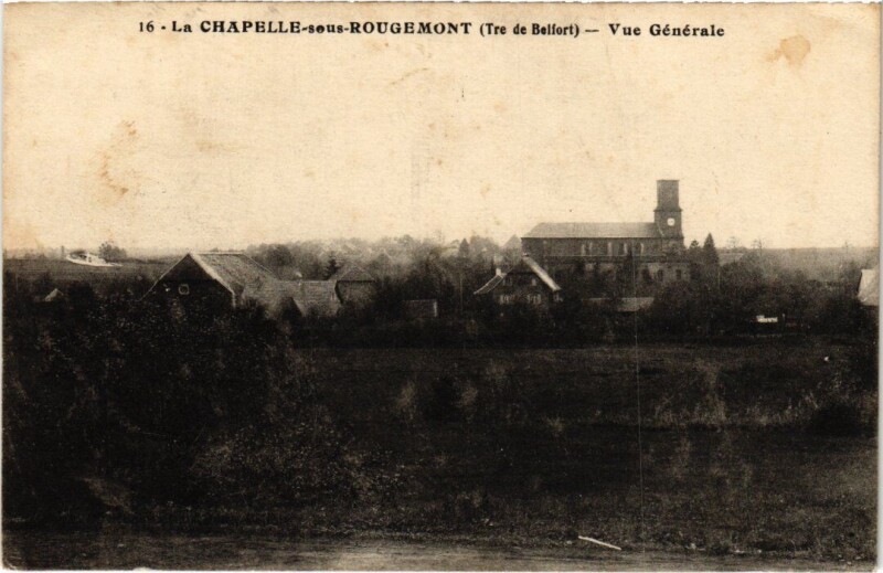 Carte postale ancienne Rougemont le Chateau vue generale