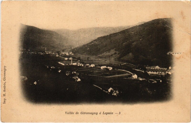 Carte postale ancienne Vallee de Giromagny à Giromagny