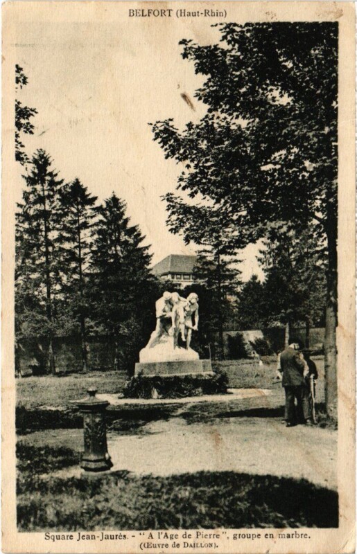 Carte postale ancienne Belfort Sqaure Jean Jaures à Belfort