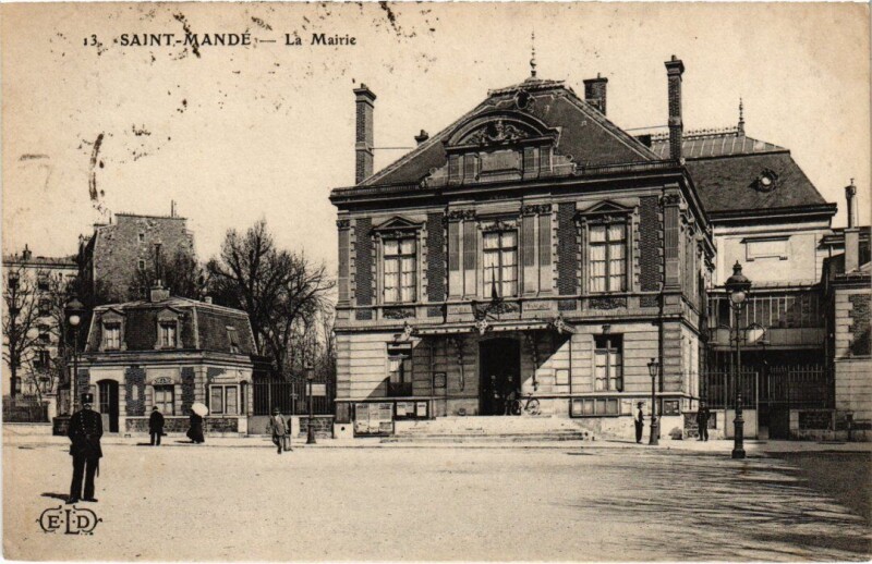 Carte postale ancienne St Mande La Mairie