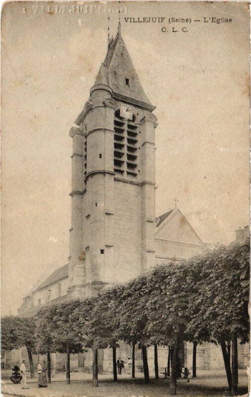 Carte postale ancienne Villeneuve Saint-Georges Eglise à Villeneuve-Saint-Georges