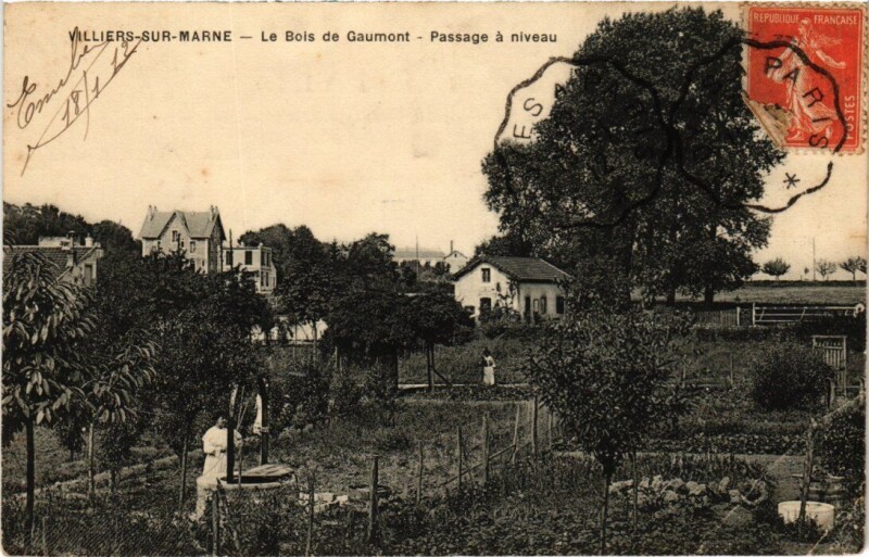 Carte postale ancienne Villiers sur Marne Bois de Gaumont à Villiers-sur-Marne