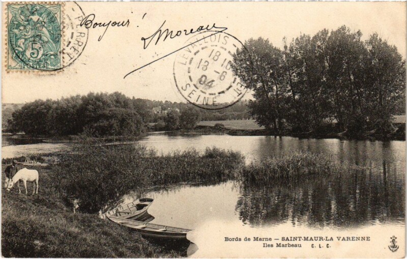 Carte postale ancienne St Maur Iles Marbeau