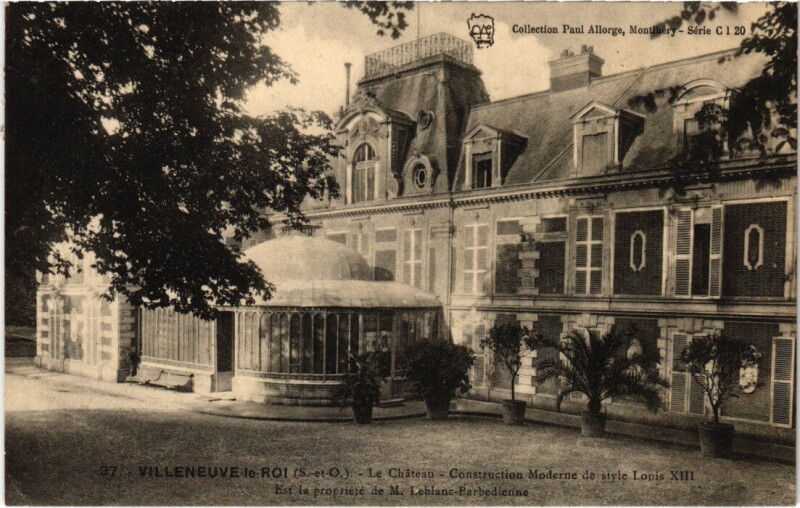 Carte postale ancienne Villeneuve le Roi Le Chateau à Villeneuve-le-Roi