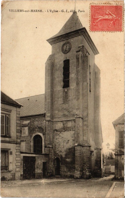 Carte postale ancienne Villiers Eglise