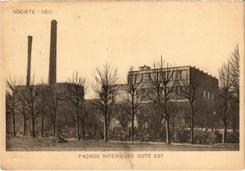 Carte postale ancienne Societe Geo Facade interieure