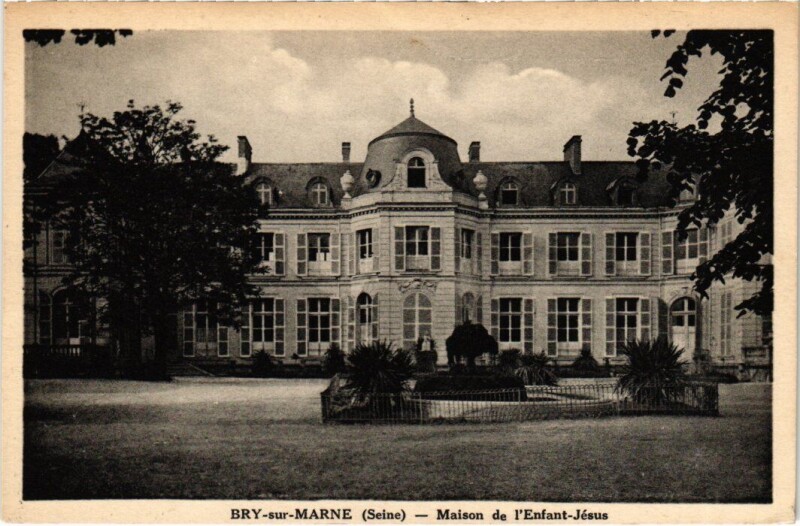 Carte postale ancienne Bry sur Marne Maison de l'Enfant Jesus à Bry-sur-Marne