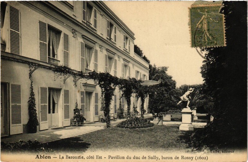 Carte postale ancienne Ablon Pavillon du duc de Sully