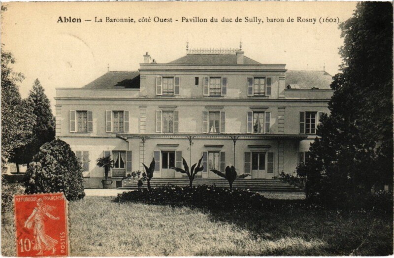 Carte postale ancienne Ablon Pavillon du duc de Sully