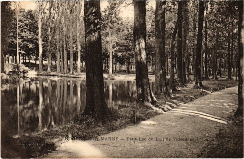Carte postale ancienne Nogent Petit Lac du Bois de Vincennes à Vincennes